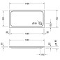 Duravit D-Code - Receveur de douche 1400x700 mm, blanc alpin 720095000000000