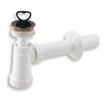 Novaservis Siphons - Bassin à siphon bol en acier inoxydable, bouchon, plastique 410,P
