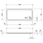 Duravit D-Code - Receveur de douche 1600x700 mm, Antislip, blanc alpin 720163000000001