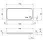Duravit D-Code - Receveur de douche 1700x750 mm, Antislip, blanc alpin 720100000000001