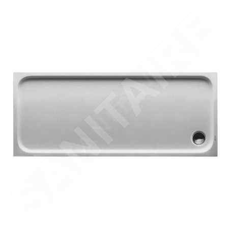Duravit D-Code - Receveur de douche 1700x700 mm, Antislip, blanc alpin 720096000000001
