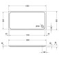 Duravit D-Code - Receveur de douche 1800x900 mm, Antislip, blanc alpin 720165000000001