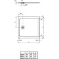 Ideal Standard Ultra Flat S - Receveur de douche 1000x1000 mm, sable K8216FT