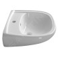 Aqualine Céramique - Lavabo 560x440 mm, avec trop-plein, trou pour robinet, blanc 17561 Aqualine Céramique - Lavabo 560x440 mm, avec trop-plein, trou pour robinet, blanc 17561