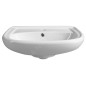 Aqualine Céramique - Lavabo 560x440 mm, avec trop-plein, trou pour robinet, blanc 17561 Aqualine Céramique - Lavabo 560x440 mm, avec trop-plein, trou pour robinet, blanc 17561