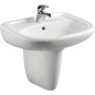Aqualine Céramique - Lavabo 560x440 mm, avec trop-plein, trou pour robinet, blanc 17561 Aqualine Céramique - Lavabo 560x440 mm, avec trop-plein, trou pour robinet, blanc 17561