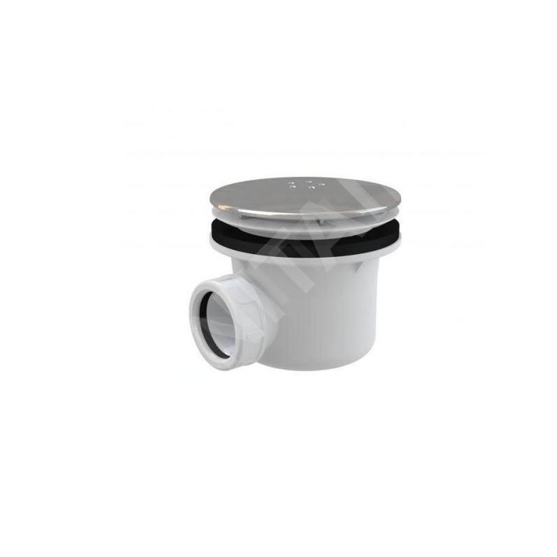 Alcadrain Siphons - Trappe, diamètre 90 mm, LUX métal/brillant A49K Alcadrain Siphons - Trappe, diamètre 90 mm, LUX métal/brillant A49K