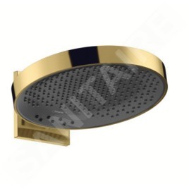 Hansgrohe Rainfinity - Douche de tête 360 avec raccord mural, 3jet, aspect doré poli 26234990