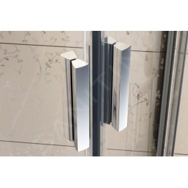 Ravak Blix - Porte de douche en quatre parties BLDP4-190, 1870-1910 mm, aluminium brillant/verre clair 0YVL0C00Z1