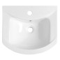Aqualine Zero - Meuble lavabo 455x400 mm, 1 point d'amorçage, blanc 6045