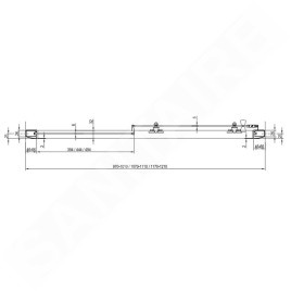 Ravak Blix - Porte de douche, 1170-1210 mm, blanc/verre Grape 0PVG0100ZG