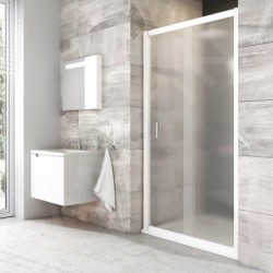 Ravak Blix - Porte de douche BLDP2-110, 1070-1110 mm, blanc/verre Grape 0PVD0100ZG