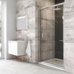 Ravak Blix - Porte de douche, 1170-1210 mm, aluminium brillant/verre clair 0PVG0C00Z1