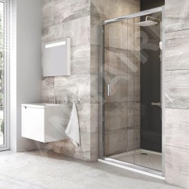 Ravak Blix - Porte de douche BLDP2-110, 1070-1110 mm, aluminium brillant/verre clair 0PVD0C00Z1