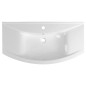 Aqualine Zero - Meuble lavabo 970x510 mm, avec trop-plein, trou pour robinet, blanc 6095 Aqualine Zero - Meuble lavabo 970x510 mm, avec trop-plein, trou pour robinet, blanc 6095