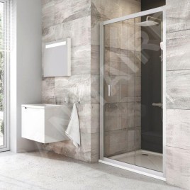 Ravak Blix - Porte de douche BLDP2-110, 1070-1110 mm, verre satiné/clair 0PVD0U00Z1
