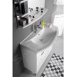 Aqualine Zero - Meuble lavabo 860x500 mm, avec trop-plein, trou pour robinet, blanc 6085 Aqualine Zero - Meuble lavabo 860x500 mm, avec trop-plein, trou pour robinet, blanc 6085