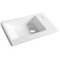 Aqualine Zoran - Lavabo 450x275 mm, trou pour robinet, blanc 4045