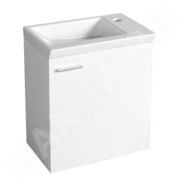 Aqualine Zoran - Lavabo 450x275 mm, trou pour robinet, blanc 4045