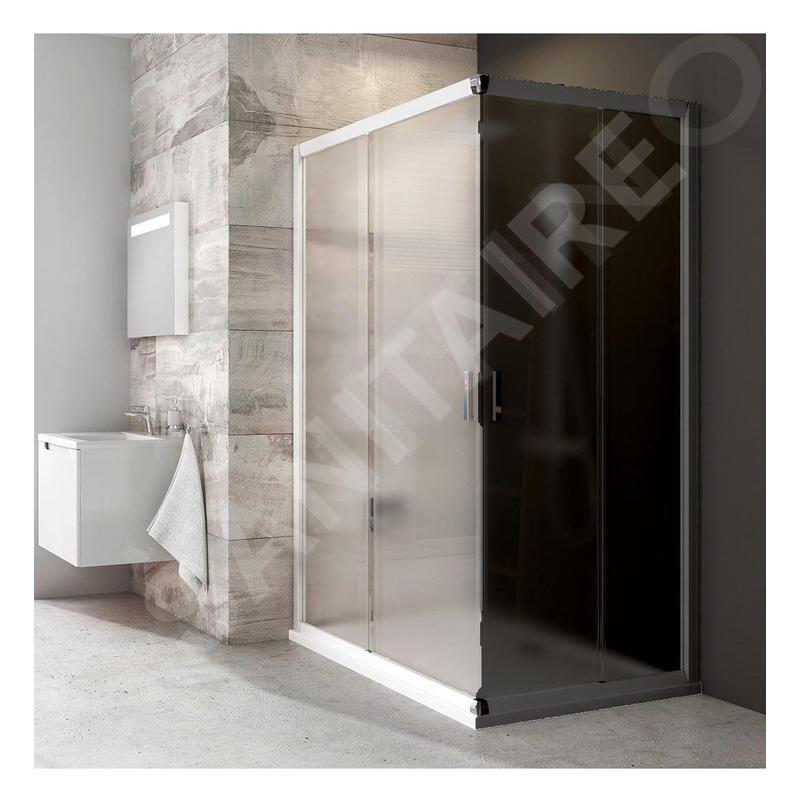 Ravak Blix - Porte de douche BLRV2K 100 cm, blanc/verre Grape 1XVA0100ZG