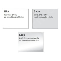 Ravak Blix - Porte de douche BLRV2K 100 cm, aluminium brillant/verre transparent 1XVA0C00Z1