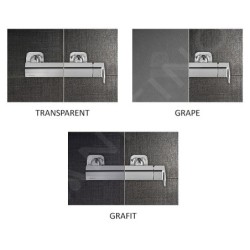 Ravak Blix - Porte de douche BLRV2K 100 cm, aluminium brillant/verre transparent 1XVA0C00Z1