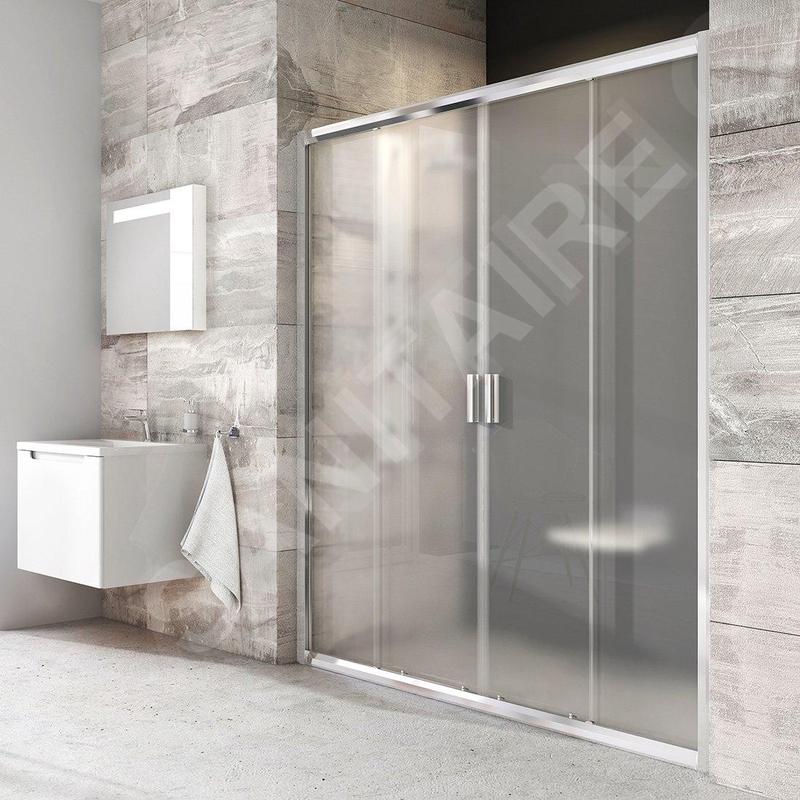 Ravak Blix - Porte de douche en quatre parties BLDP4-170, 1670-1710 mm, aluminium brillant/verre raisin 0YVV0C00ZG Ravak Blix - Porte de douche en quatre parties BLDP4-170, 1670-1710 mm, aluminium brillant/verre raisin 0YVV0C00ZG