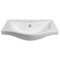 Aqualine Zara - Meuble lavabo 540x445 mm, avec trop-plein, trou pour robinet, blanc 10055