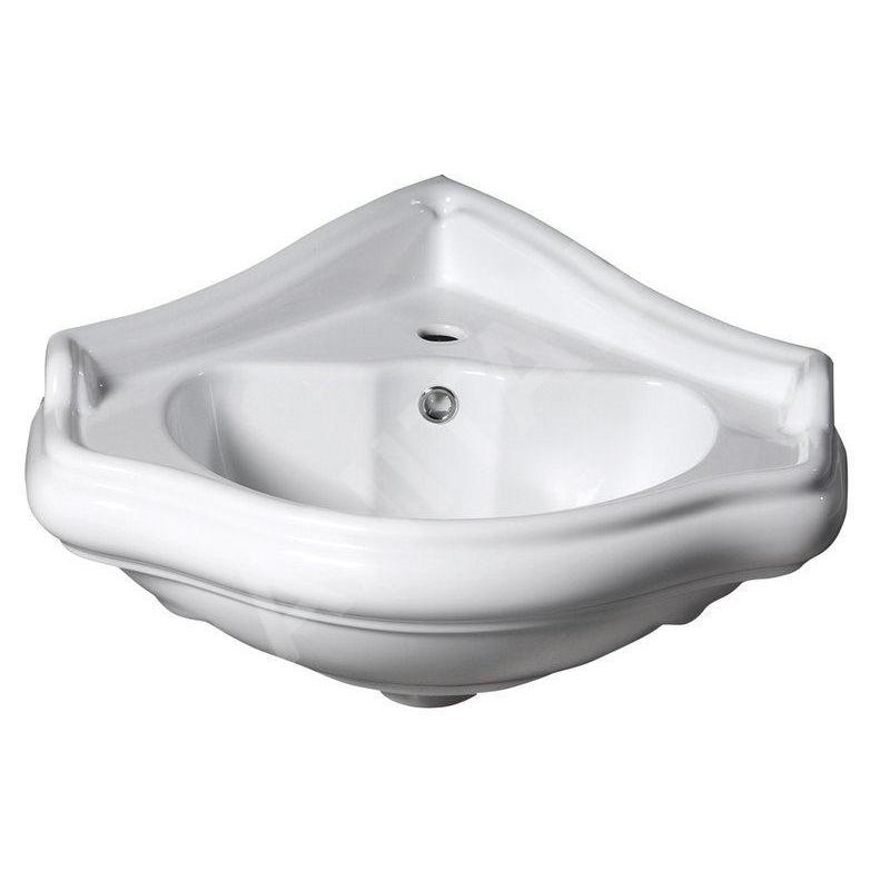 Sapho Kerasan Retro - Lavabo d’angle 575 x 580 mm, blanc 103201 Sapho Kerasan Retro - Lavabo d’angle 575 x 580 mm, blanc 103201