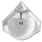 Sapho Kerasan Retro - Lavabo d’angle 575 x 580 mm, blanc 103201 Sapho Kerasan Retro - Lavabo d’angle 575 x 580 mm, blanc 103201