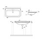 Sapho Kerasan Waldorf - Lavabo céramique 1000x550 mm, blanc 4142K1 Sapho Kerasan Waldorf - Lavabo céramique 1000x550 mm, blanc 4142K1