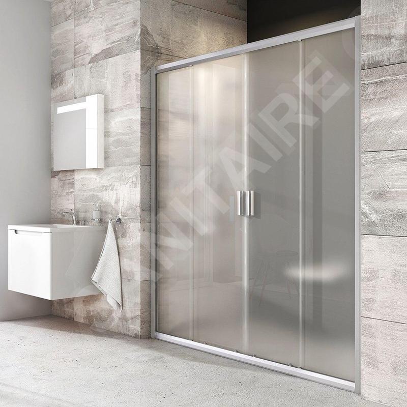 Ravak Blix - Porte de douche en quatre parties BLDP4-140, 1370-1410 mm, satin/verre Grape 0YVM0U00ZG Ravak Blix - Porte de douche en quatre parties BLDP4-140, 1370-1410 mm, satin/verre Grape 0YVM0U00ZG