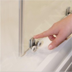 Ravak Blix - Porte de douche BLRV2K 80 cm, satin/verre Grape 1XV40U00ZG