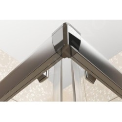 Ravak Blix - Porte de douche BLRV2K 80 cm, satin/verre Grape 1XV40U00ZG