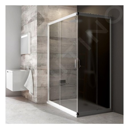 Ravak Blix - Porte de douche BLRV2K 80 cm, blanc/verre transparent 1XV40100Z1