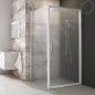 Ravak Blix - Paroi de douche BLPS-80, 770-790 mm, blanc/verre Grape 9BH40100ZG