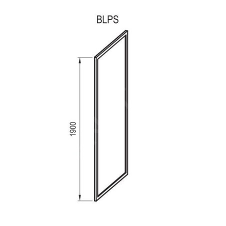 Ravak Blix - Paroi de douche BLPS-80, 770-790 mm, satiné/verre Grape 9BH40U00ZG