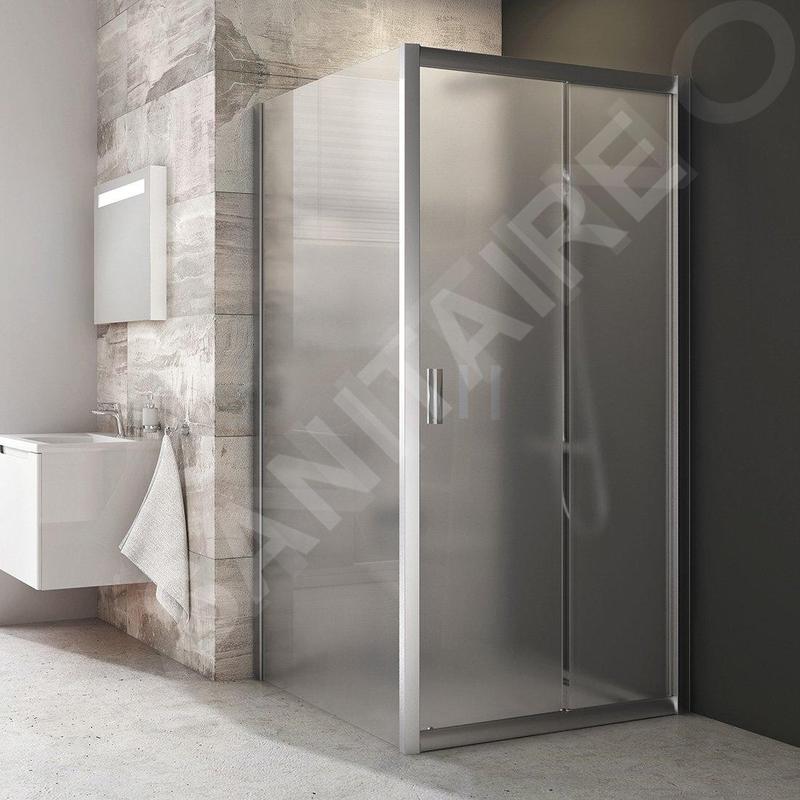 Ravak Blix - Paroi de douche BLPS-100, 970-990 mm, satiné/verre Grape 9BHA0U00ZG
