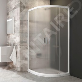 Ravak Blix - Cabine de douche quart de rond en quatre parties BLCP4-90, 880-900 mm, blanc/verre Grape 3B270100ZG