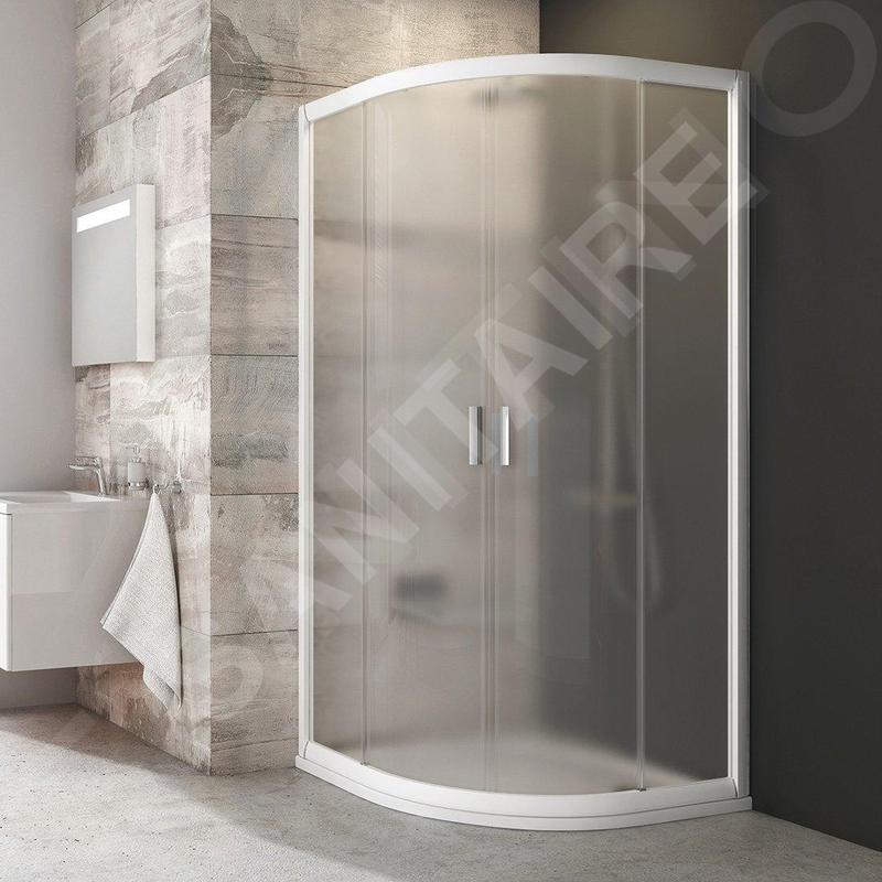 Ravak Blix - Cabine de douche quart de rond en quatre parties BLCP4-90, 880-900 mm, blanc/verre Grape 3B270100ZG Ravak Blix - Cabine de douche quart de rond en quatre parties BLCP4-90, 880-900 mm, blanc/verre Grape 3B270100ZG