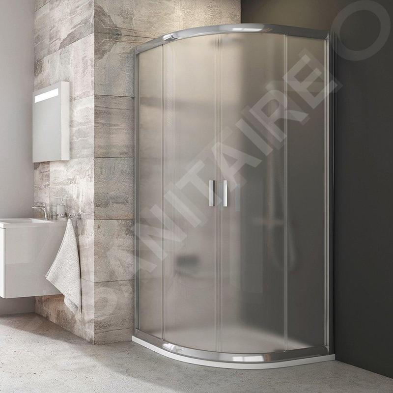 Ravak Blix - Cabine de douche quart de rond en quatre parties BLCP4-90, 880-900 mm, aluminium brillant/verre Grape 3B270C00ZG Ravak Blix - Cabine de douche quart de rond en quatre parties BLCP4-90, 880-900 mm, aluminium brillant/verre Grape 3B270C00ZG