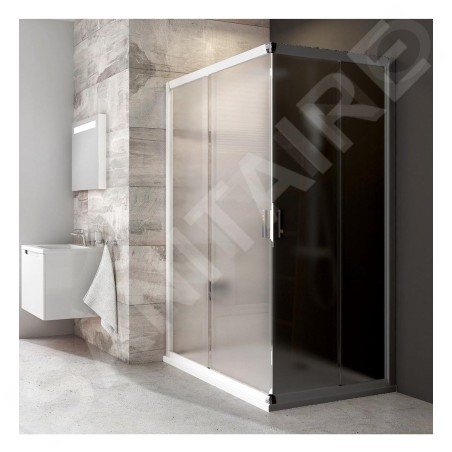 Ravak Blix - Porte de douche BLRV2K 110 cm, blanc/verre Grape 1XVD0100ZG
