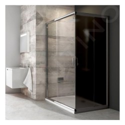 Ravak Blix - Porte de douche BLRV2K 110 cm, aluminium brillant/verre transparent 1XVD0C00Z1