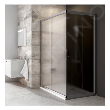 Ravak Blix - Porte de douche BLRV2K 110 cm, satin/verre Grape 1XVD0U00ZG