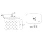 Ideal Standard Idealrain Cube - Douche de tête LUXE, 400x250 mm, inox B0391MY