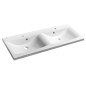 Sapho Lucia - Lavabo double 1200x500 mm, marbre coulé, blanc 50122 Sapho Lucia - Lavabo double 1200x500 mm, marbre coulé, blanc 50122
