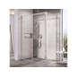 Ravak Blix - Paroi de douche BLSPS-90, 885-900 mm, aluminium brillant/verre clair X9BM70C00Z1