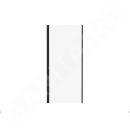 Ravak Pivot - Paroi de douche PPS-90, 870-895 mm, noir/verre clair 90G70300Z1