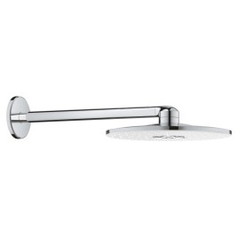 Grohe Rainshower SmartActive - Douche de tête 310, bras de douche 430 mm, 2 jets, blanc lunaire 26475LS0