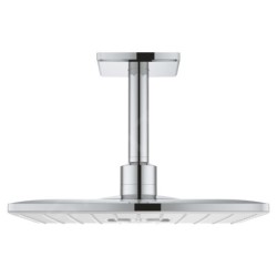 Grohe Rainshower SmartActive Cube - Douche de tête 310, bras de douche 142 mm, 2 jets, blanc lunaire 26481LS0